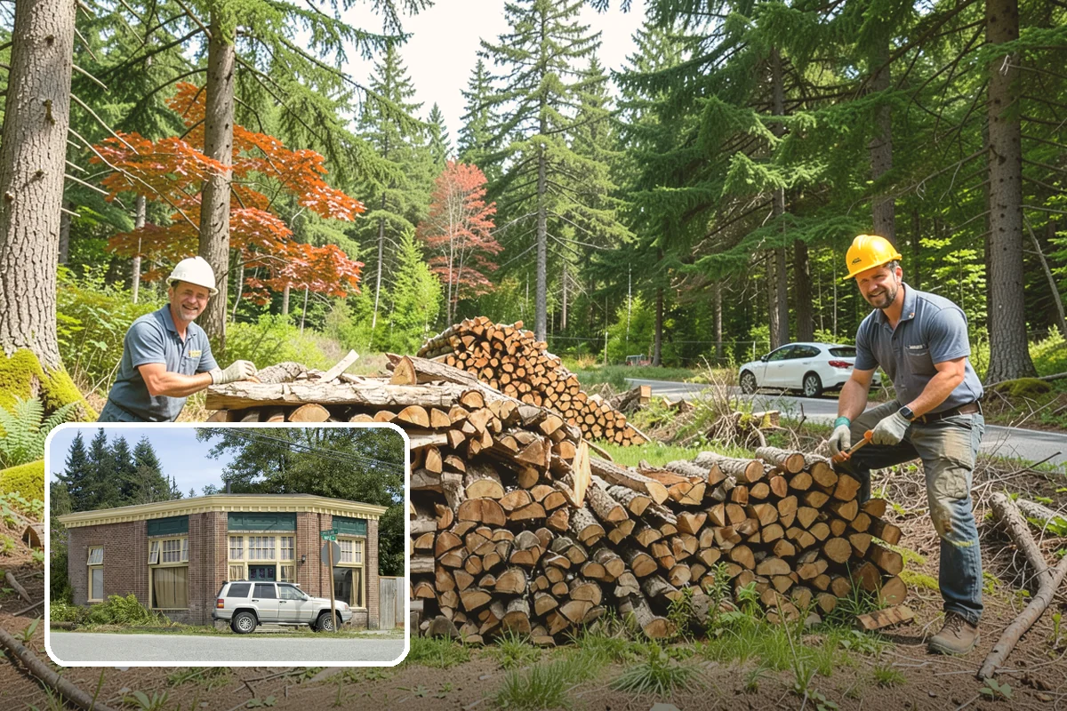 Outdoor Fireplace Wood in Hamilton, Skagit County, WA - Seasoned for a clean, steady flame