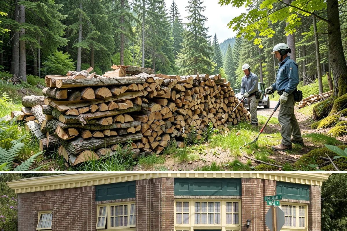 Outdoor Fireplace Wood in Hamilton, Skagit County, WA - Outdoor fireplaces get heavy use in spring and fall shoulder seasons, so stock up ahead of those months.