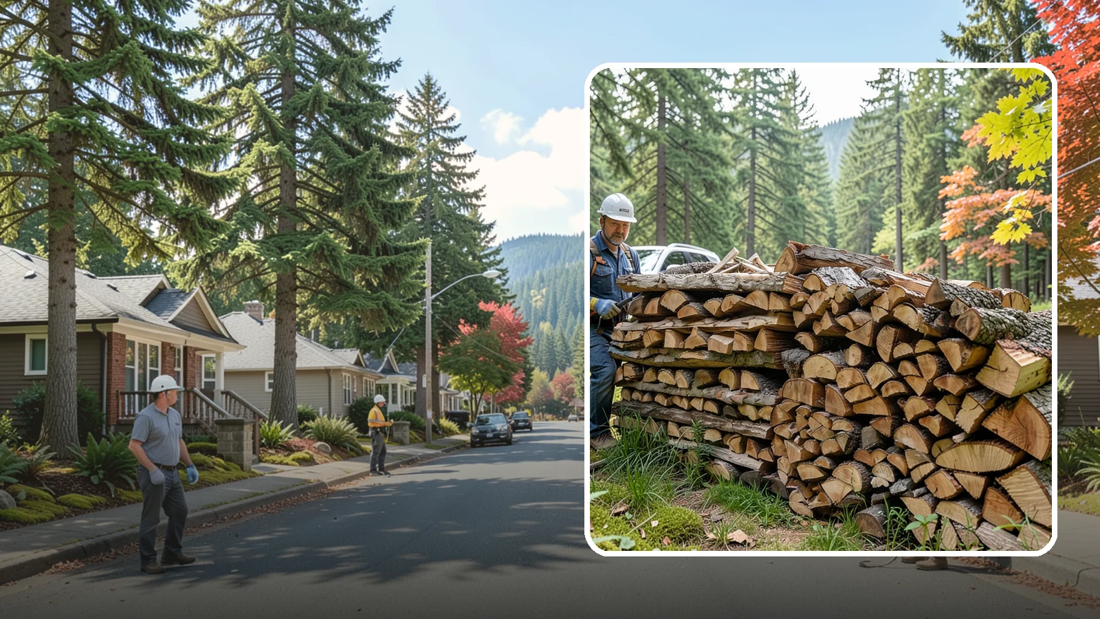Outdoor Fireplace Wood in Hunts Point, King County, WA - Seasoned firewood delivery for outdoor fireplaces, patios, and covered living spaces.