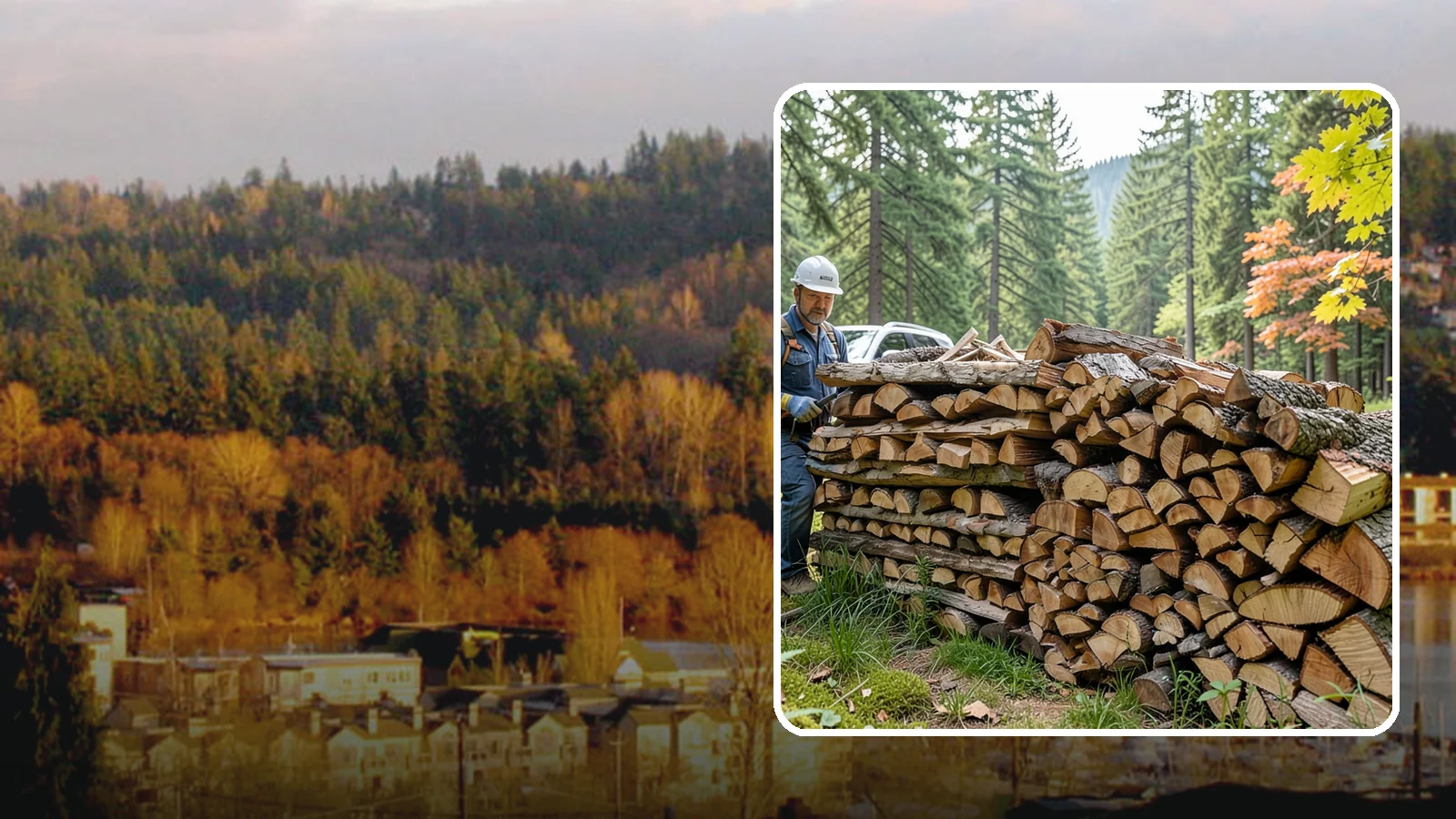 Outdoor Fireplace Wood in Kenmore, King County, WA - Seasoned firewood delivery for outdoor fireplaces, patios, and covered living spaces.