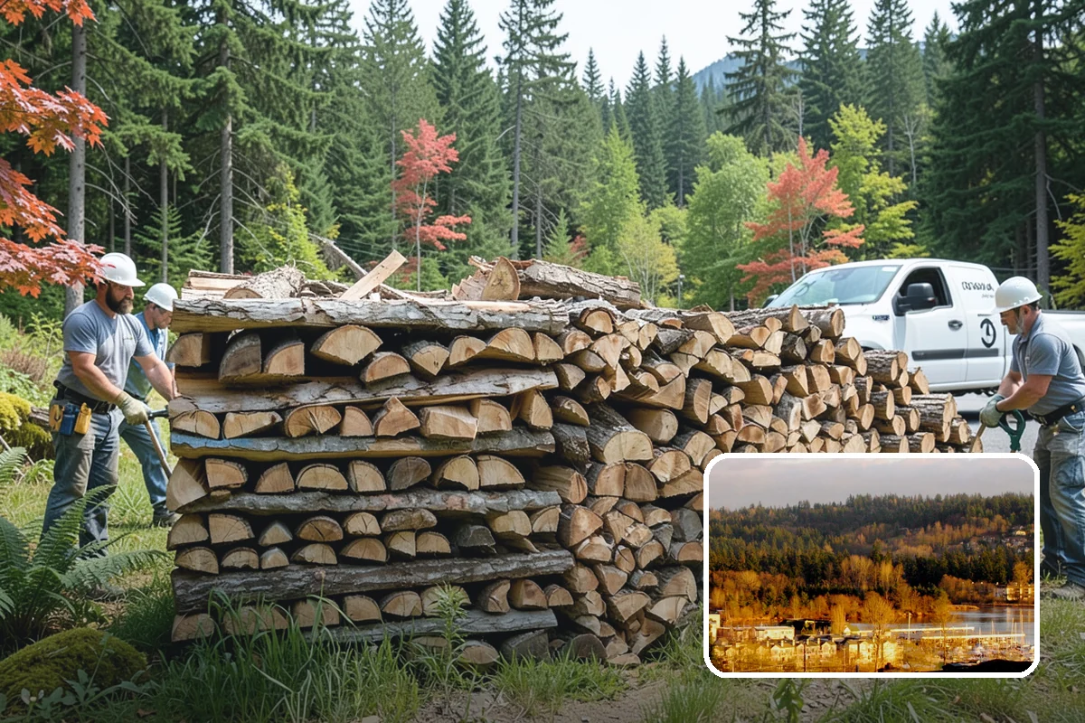 Outdoor Fireplace Wood in Kenmore, King County, WA - Seasoned for a clean, steady flame