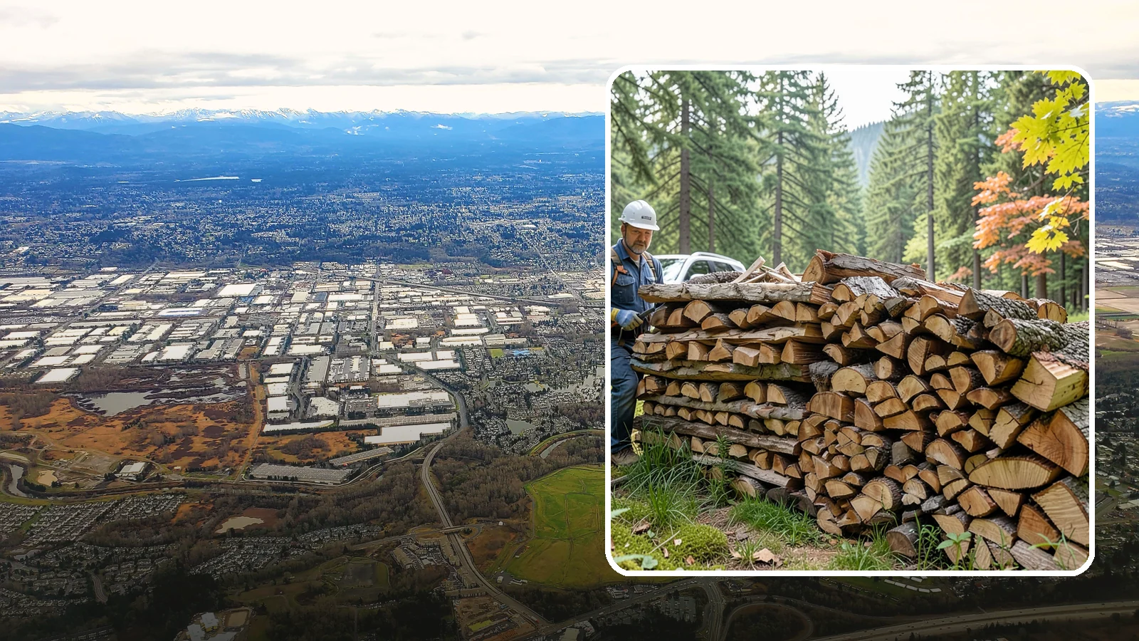 Outdoor Fireplace Wood in Kent, King County, WA - Seasoned firewood delivery for outdoor fireplaces, patios, and covered living spaces.