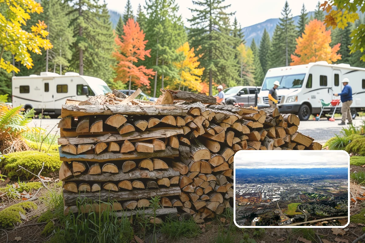 Outdoor Fireplace Wood in Kent, King County, WA - Seasoned for a clean, steady flame