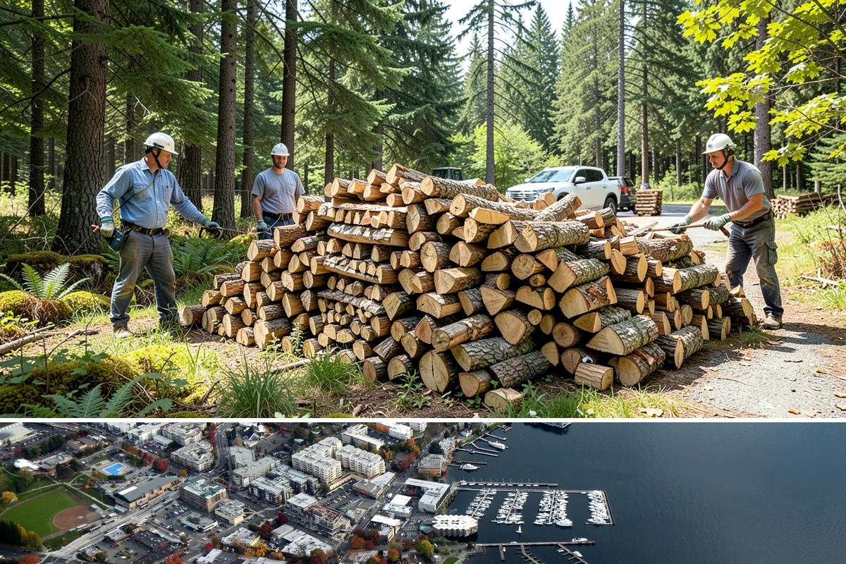 Outdoor Fireplace Wood in Kirkland, King County, WA - Outdoor fireplaces get heavy use in spring and fall shoulder seasons, so stock up ahead of those months.