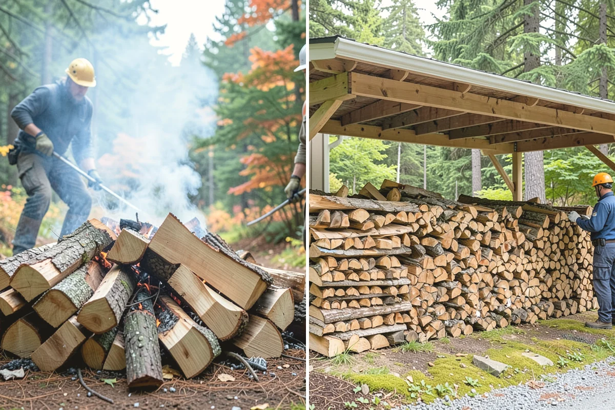 Outdoor Fireplace Wood in La Conner, Skagit County, WA - Tell us about your fireplace and access