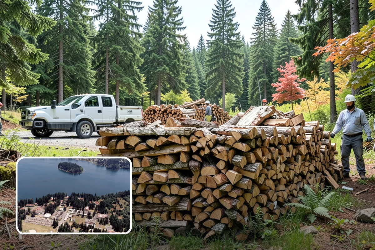 Outdoor Fireplace Wood in Lakewood, Pierce County, WA - Seasoned for a clean, steady flame