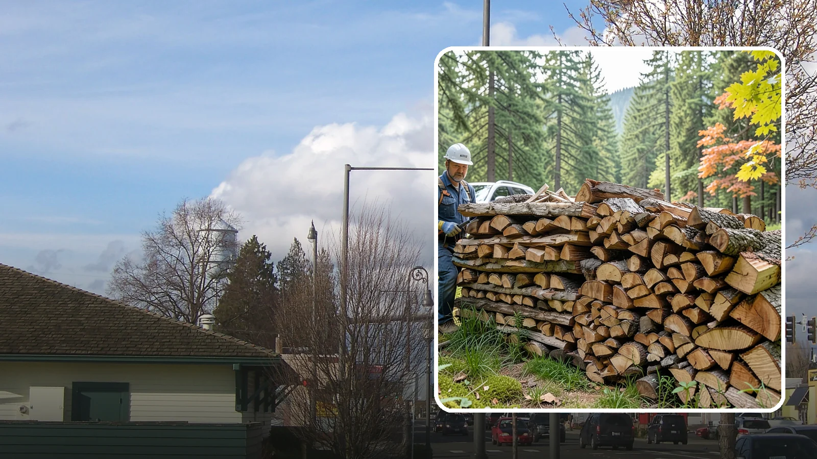 Outdoor Fireplace Wood in Marysville, Snohomish County, WA - Seasoned firewood delivery for outdoor fireplaces, patios, and covered living spaces.