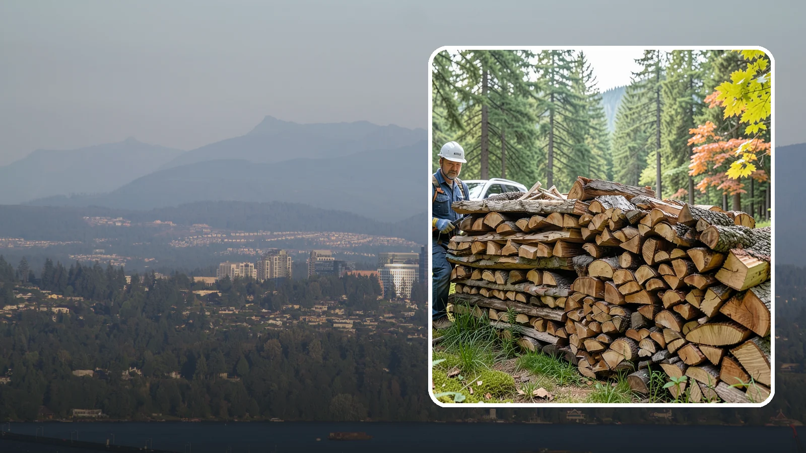 Outdoor Fireplace Wood in Medina, King County, WA - Seasoned firewood delivery for outdoor fireplaces, patios, and covered living spaces.