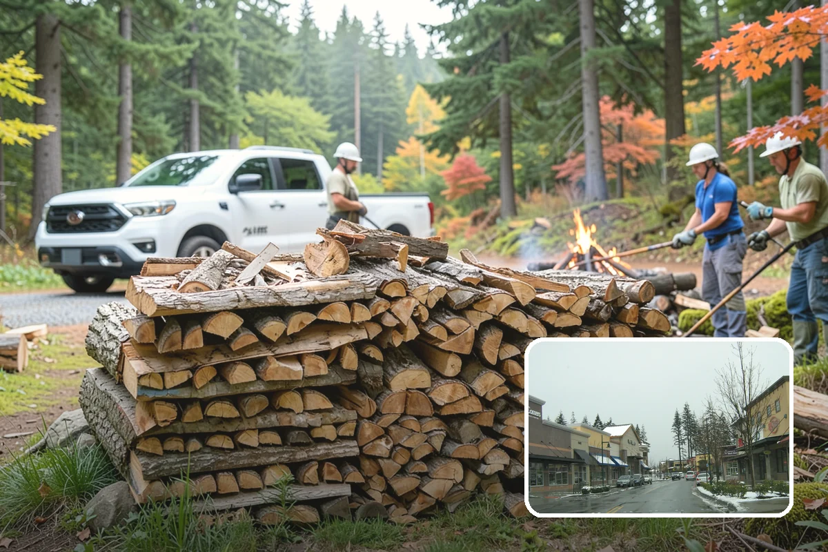 Outdoor Fireplace Wood in Mill Creek, Snohomish County, WA - Seasoned for a clean, steady flame