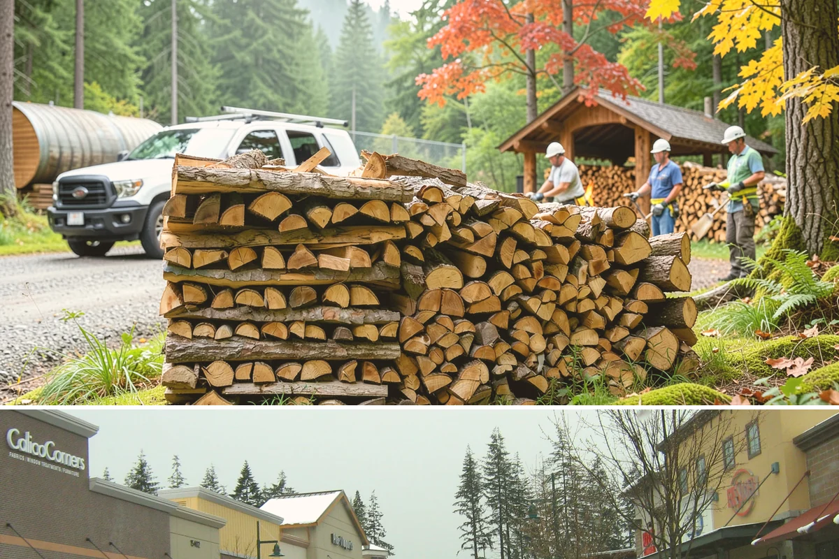Outdoor Fireplace Wood in Mill Creek, Snohomish County, WA - Outdoor fireplaces get heavy use in spring and fall shoulder seasons, so stock up ahead of those months.