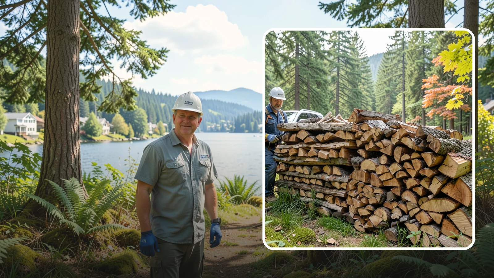 Outdoor Fireplace Wood in Milton, King County, WA - Seasoned firewood delivery for outdoor fireplaces, patios, and covered living spaces.