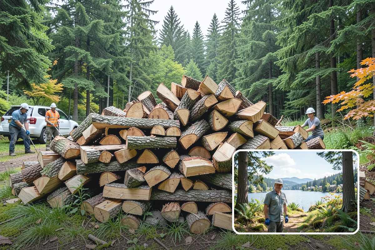 Outdoor Fireplace Wood in Milton, King County, WA - Seasoned for a clean, steady flame
