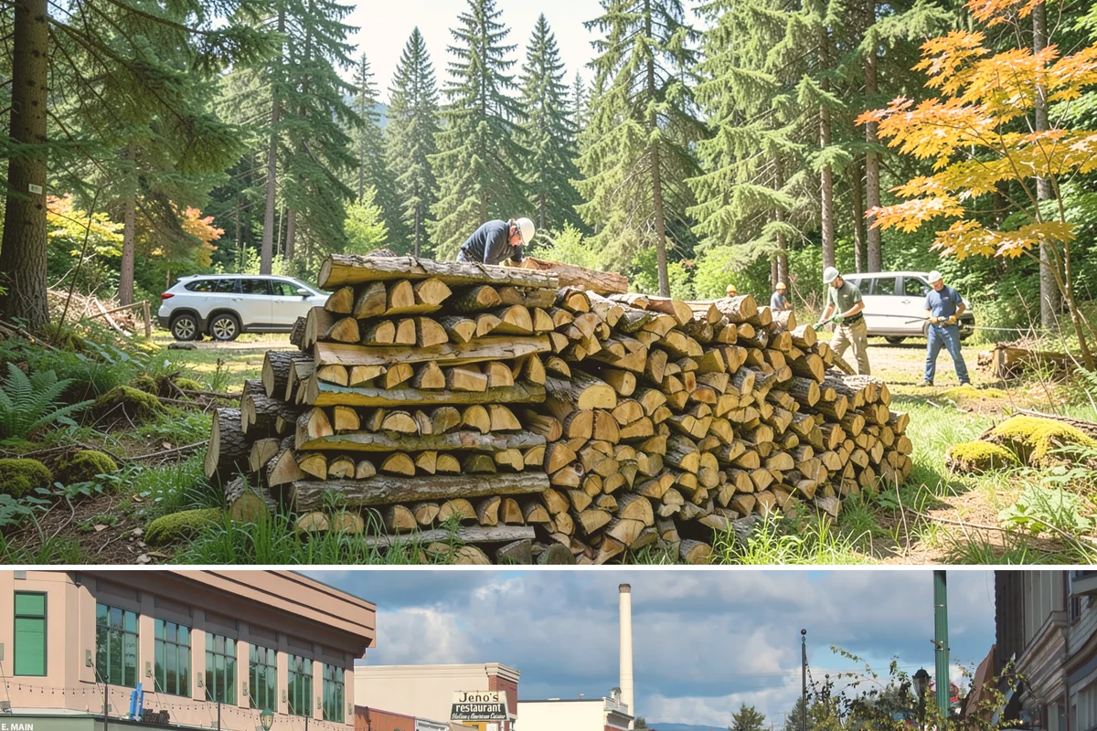 Outdoor Fireplace Wood in Monroe, Snohomish County, WA - Outdoor fireplaces get heavy use in spring and fall shoulder seasons, so stock up ahead of those months.