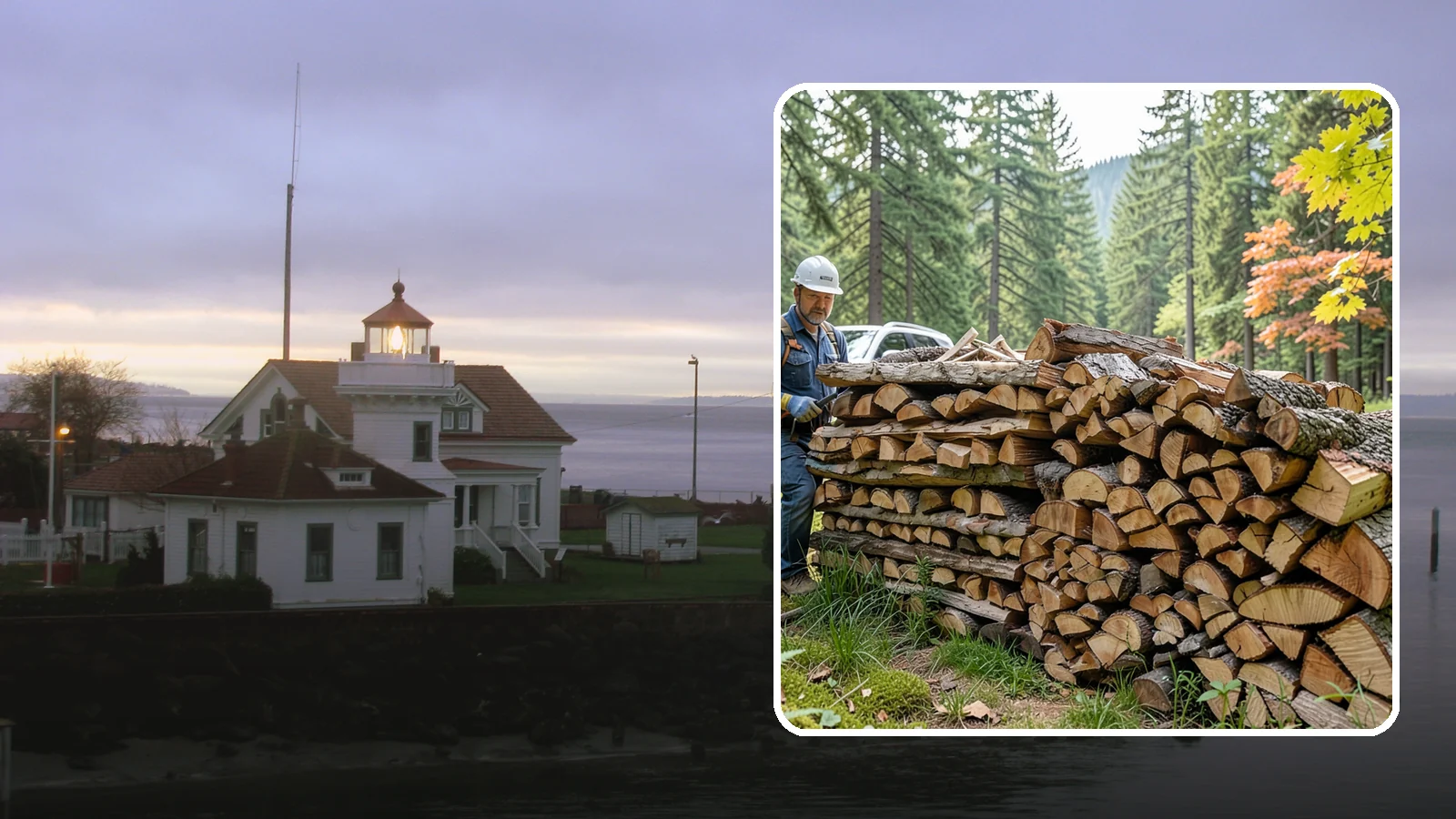 Outdoor Fireplace Wood in Mukilteo, Snohomish County, WA - Seasoned firewood delivery for outdoor fireplaces, patios, and covered living spaces.