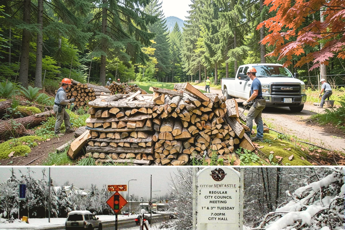 Outdoor Fireplace Wood in Newcastle, King County, WA - Outdoor fireplaces get heavy use in spring and fall shoulder seasons, so stock up ahead of those months.