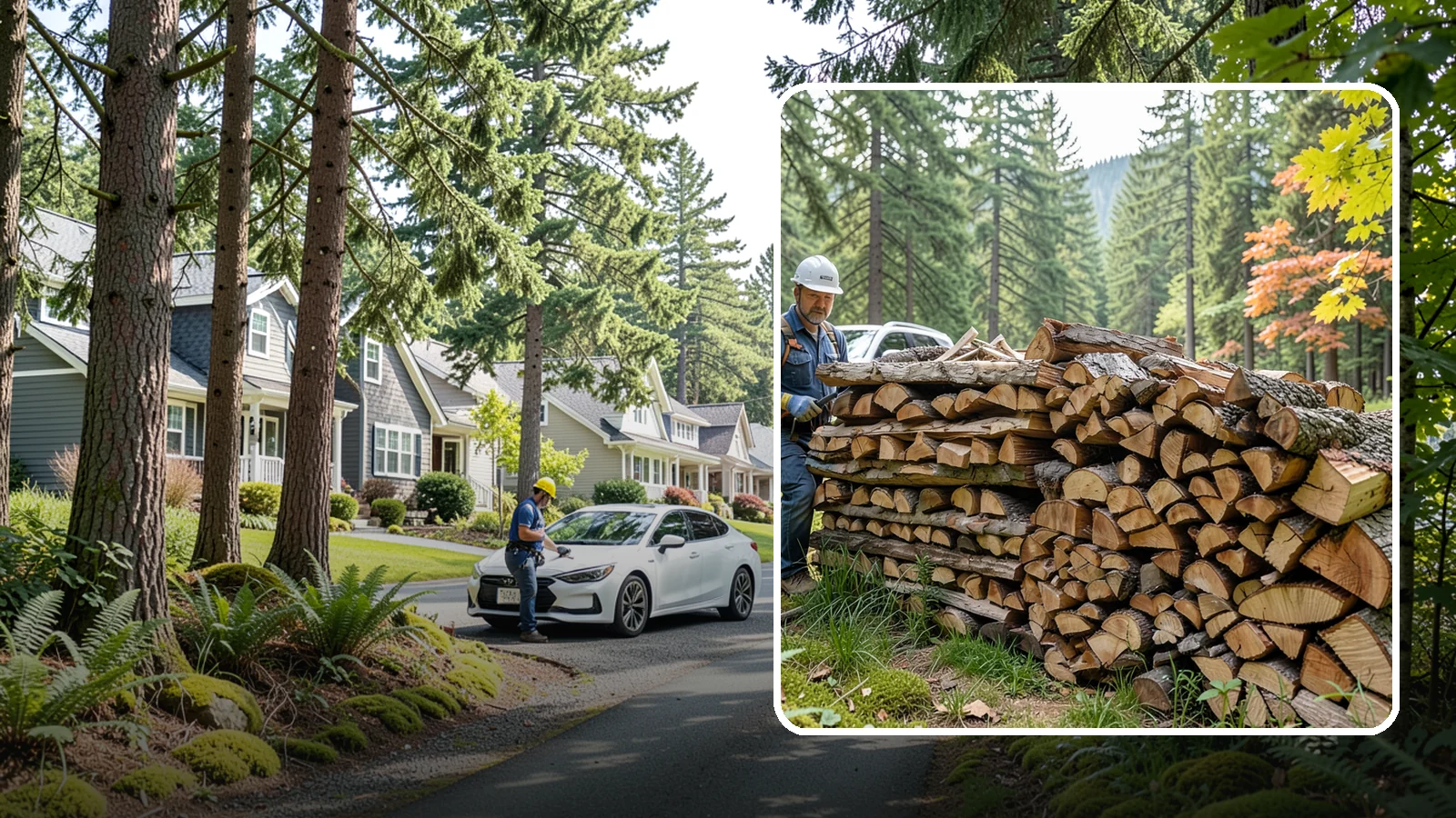 Outdoor Fireplace Wood in Normandy Park, King County, WA - Seasoned firewood delivery for outdoor fireplaces, patios, and covered living spaces.