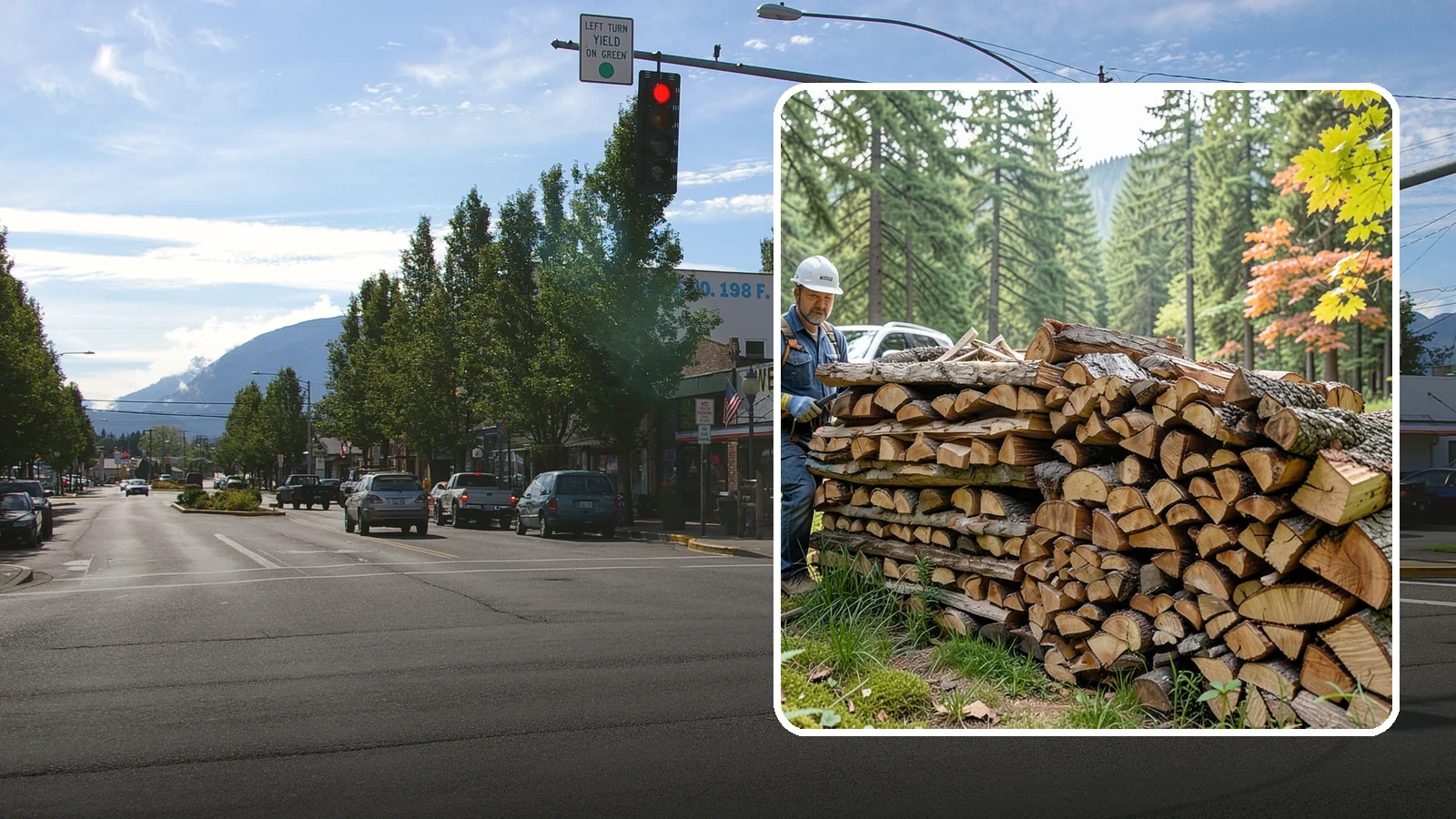 Outdoor Fireplace Wood in North Bend, King County, WA - Seasoned firewood delivery for outdoor fireplaces, patios, and covered living spaces.