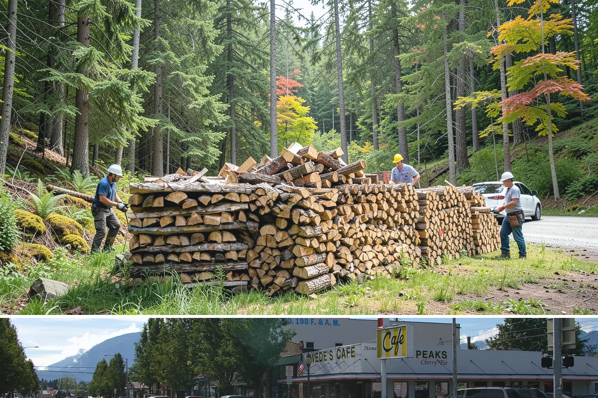 Outdoor Fireplace Wood in North Bend, King County, WA - Outdoor fireplaces get heavy use in spring and fall shoulder seasons, so stock up ahead of those months.