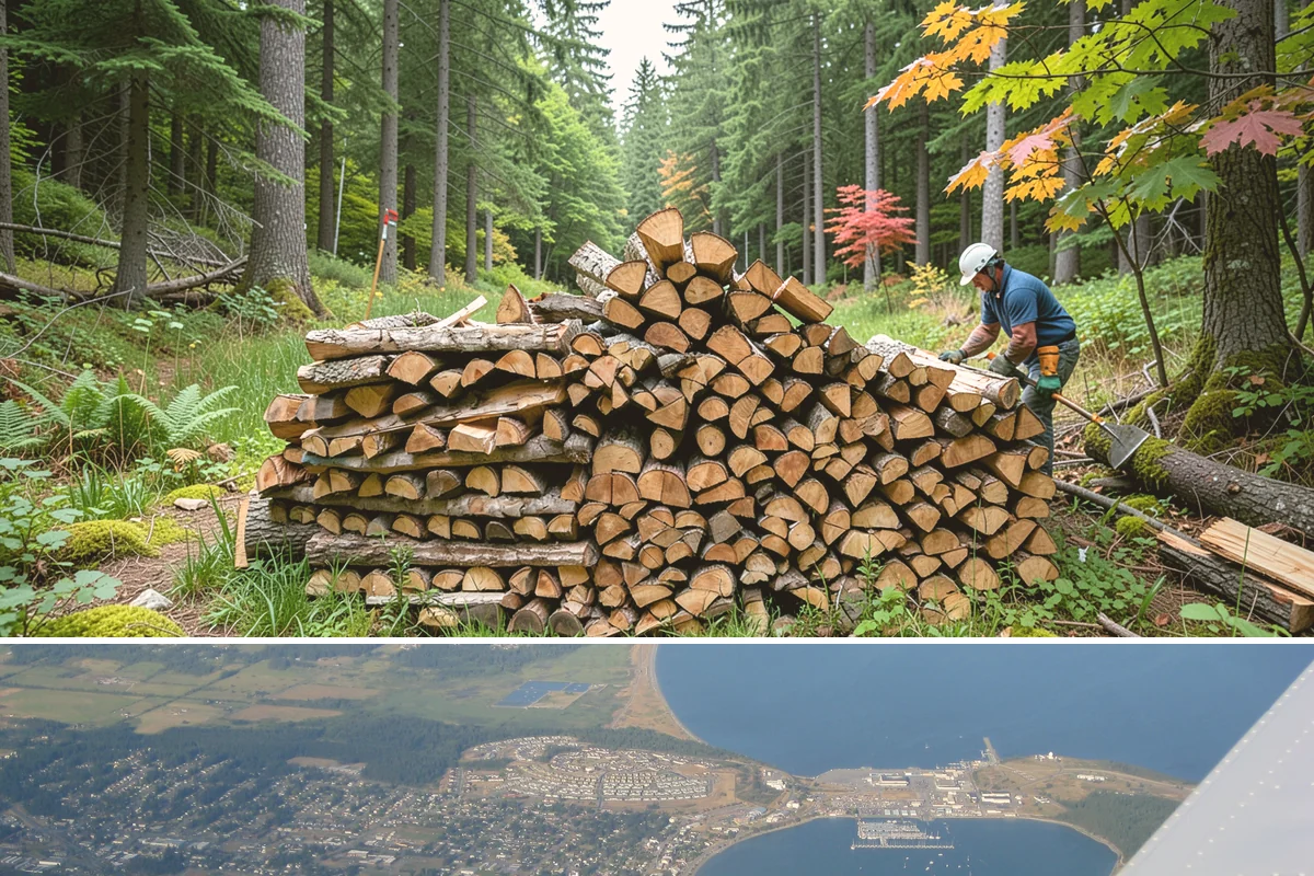 Outdoor Fireplace Wood in Oak Harbor, Island County, WA - Outdoor fireplaces get heavy use in spring and fall shoulder seasons, so stock up ahead of those months.