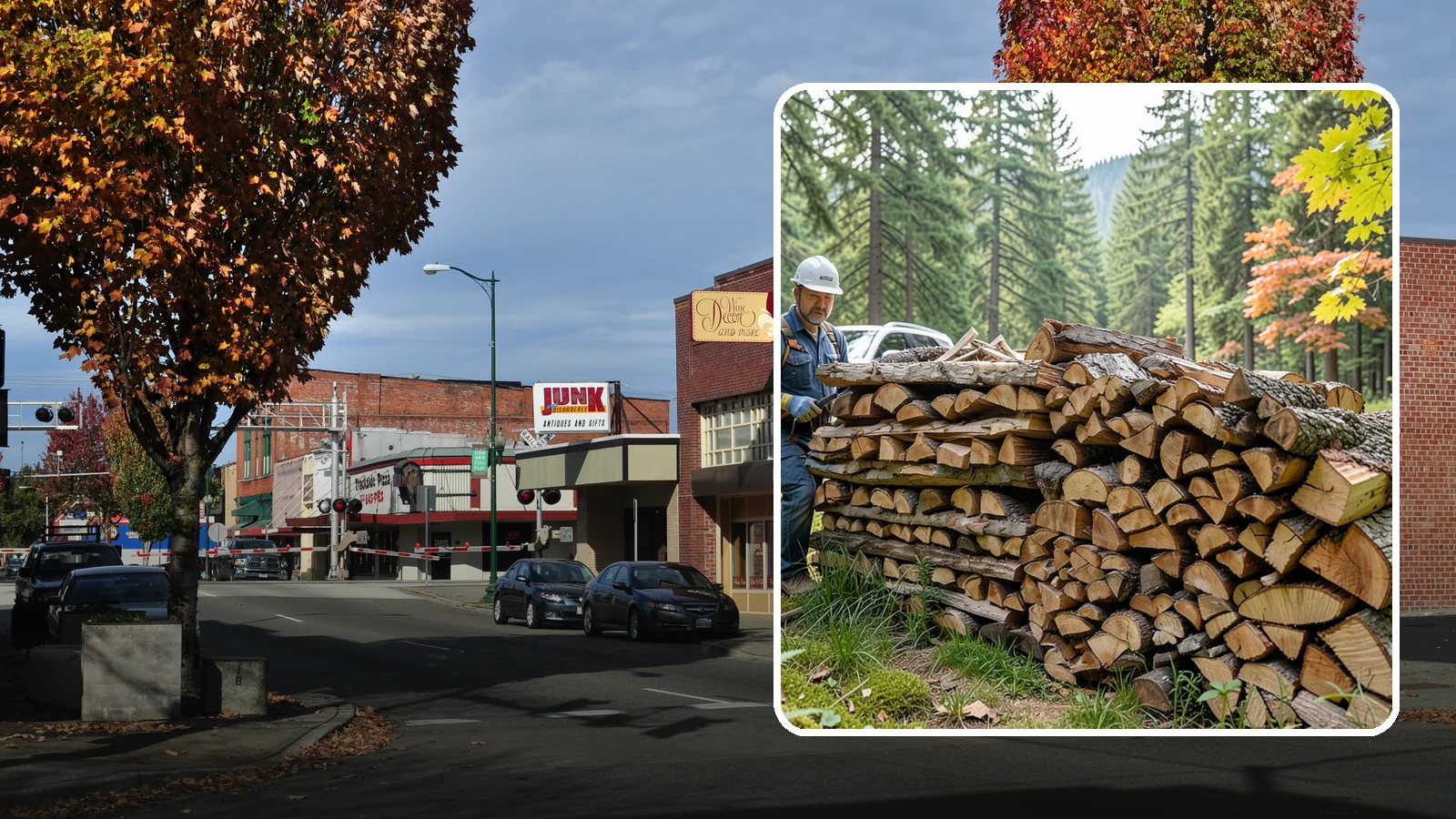 Outdoor Fireplace Wood in Puyallup, Pierce County, WA - Seasoned firewood delivery for outdoor fireplaces, patios, and covered living spaces.