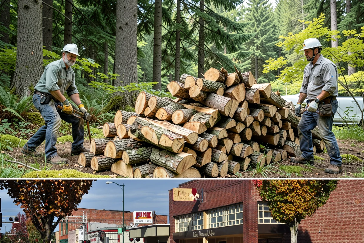 Outdoor Fireplace Wood in Puyallup, Pierce County, WA - Outdoor fireplaces get heavy use in spring and fall shoulder seasons, so stock up ahead of those months.