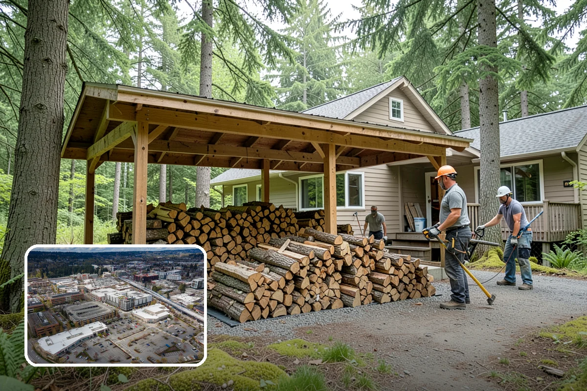 Outdoor Fireplace Wood in Redmond, King County, WA - Seasoned for a clean, steady flame