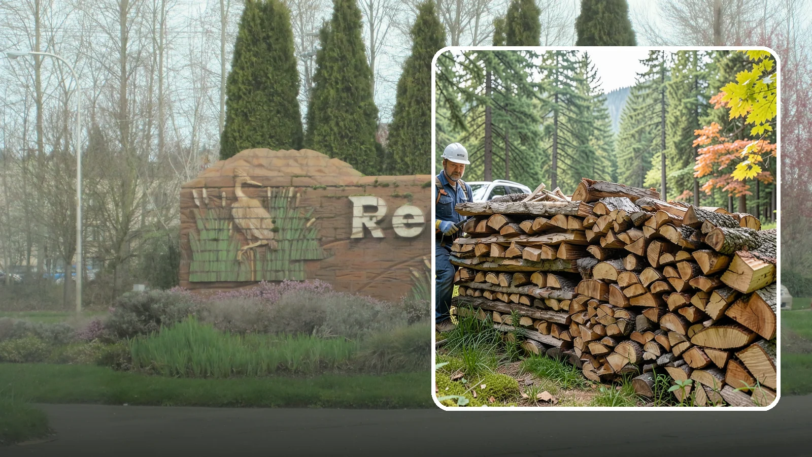 Outdoor Fireplace Wood in Renton, King County, WA - Seasoned firewood delivery for outdoor fireplaces, patios, and covered living spaces.