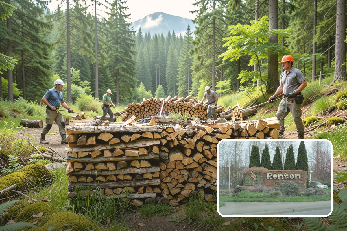 Outdoor Fireplace Wood in Renton, King County, WA - Seasoned for a clean, steady flame