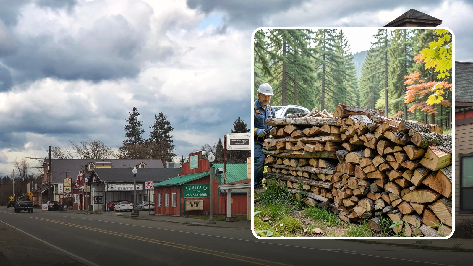 Outdoor Fireplace Wood in Roy, Pierce County, WA - Seasoned firewood delivery for outdoor fireplaces, patios, and covered living spaces.