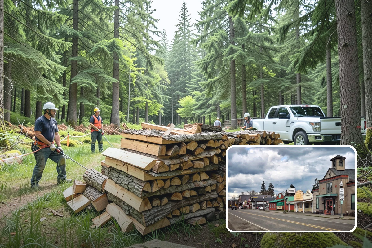Outdoor Fireplace Wood in Roy, Pierce County, WA - Seasoned for a clean, steady flame