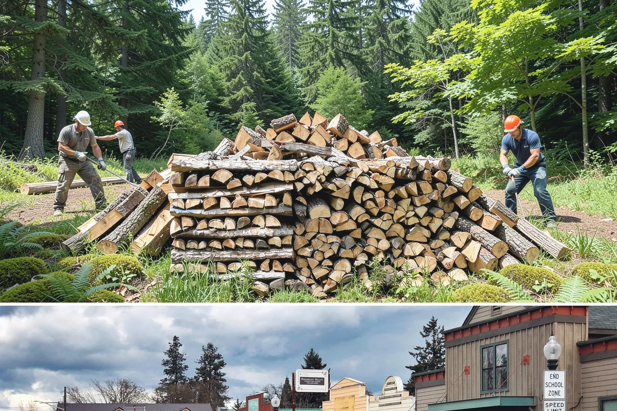 Outdoor Fireplace Wood in Roy, Pierce County, WA - Outdoor fireplaces get heavy use in spring and fall shoulder seasons, so stock up ahead of those months.