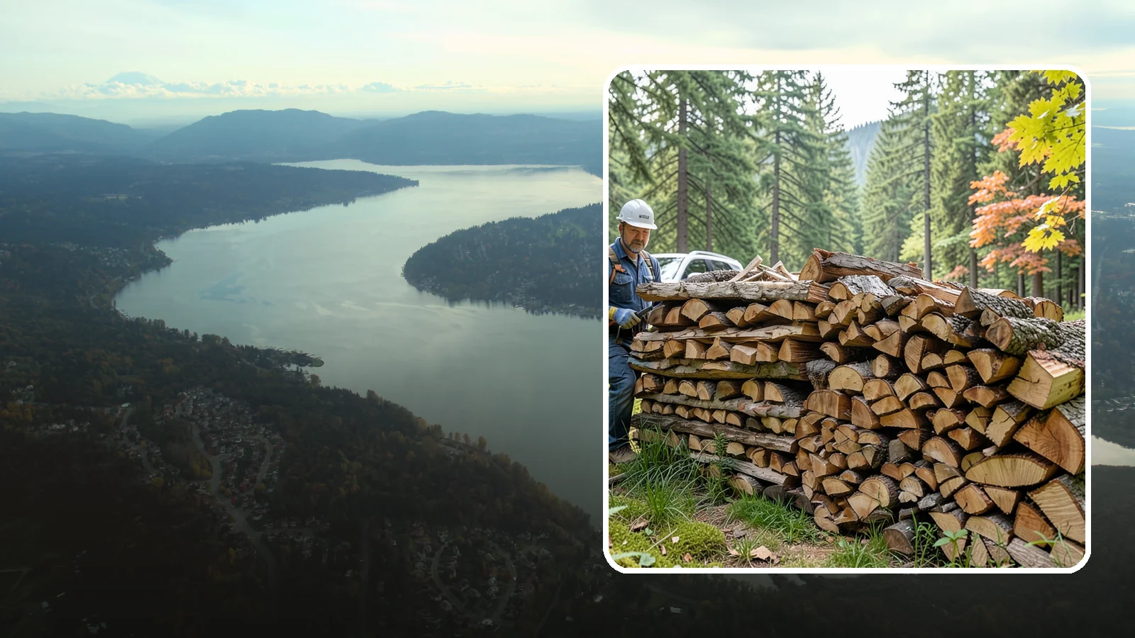 Outdoor Fireplace Wood in Sammamish, King County, WA - Seasoned firewood delivery for outdoor fireplaces, patios, and covered living spaces.