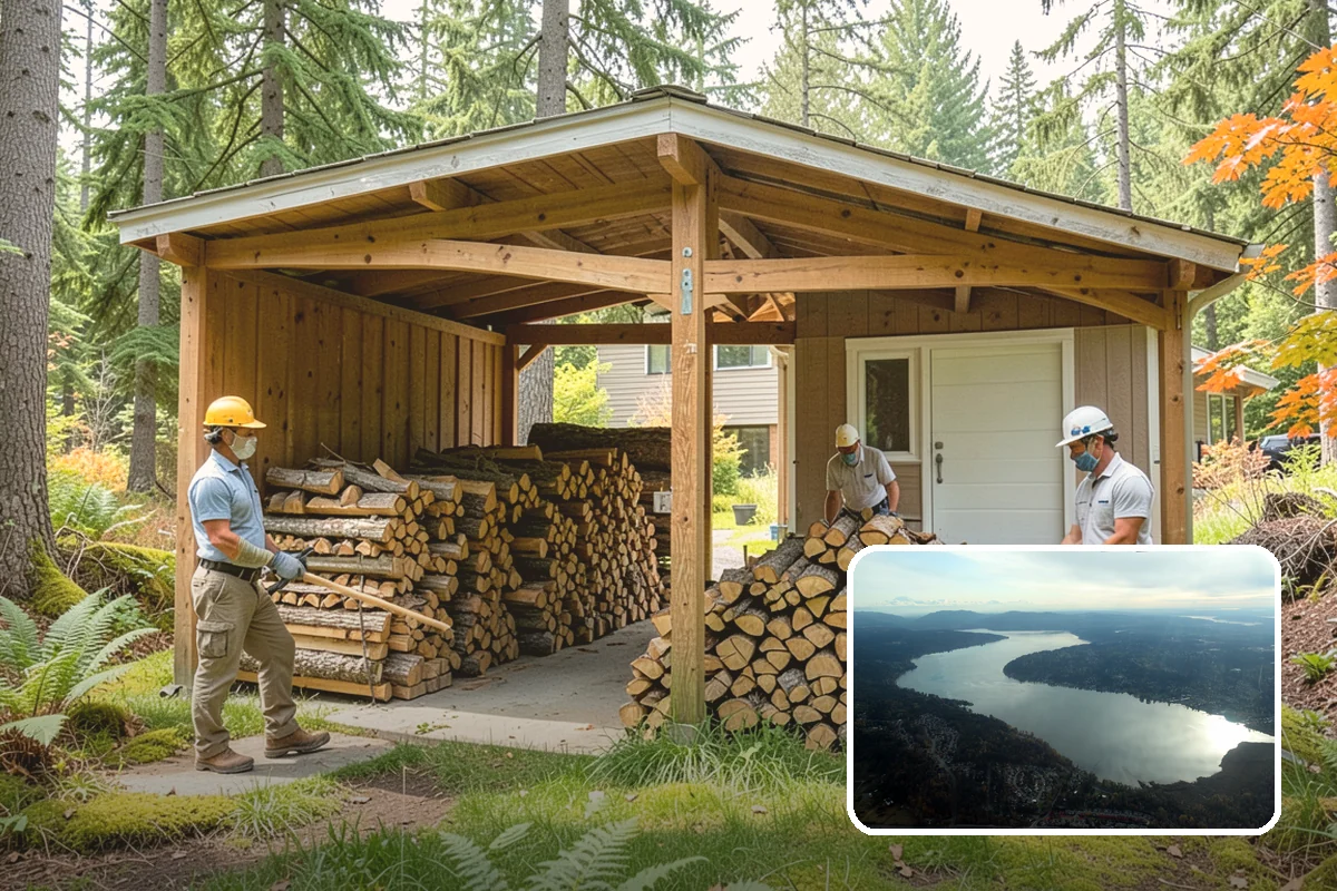 Outdoor Fireplace Wood in Sammamish, King County, WA - Seasoned for a clean, steady flame
