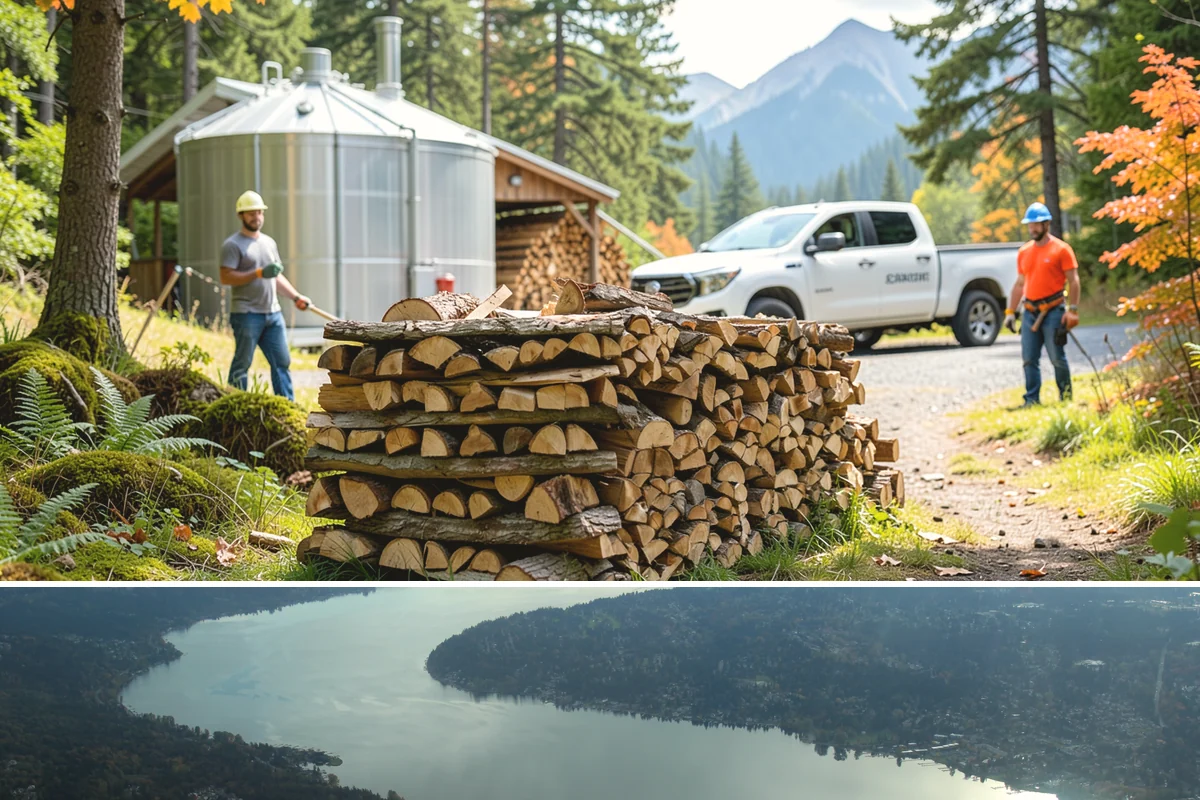 Outdoor Fireplace Wood in Sammamish, King County, WA - Outdoor fireplaces get heavy use in spring and fall shoulder seasons, so stock up ahead of those months.