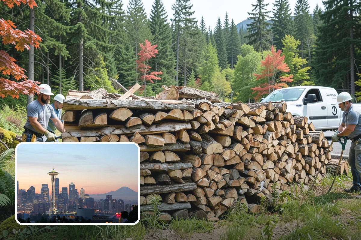 Outdoor Fireplace Wood in Seattle, King County, WA - Seasoned for a clean, steady flame