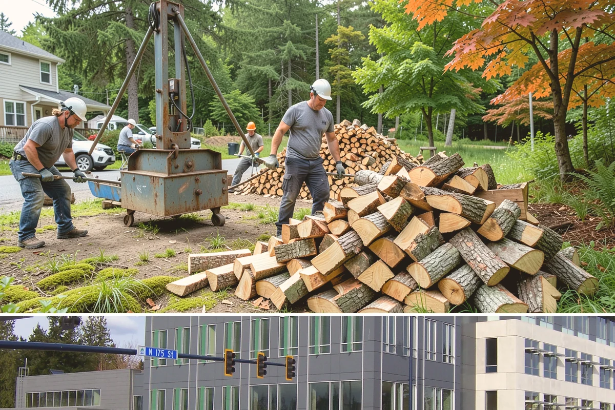 Outdoor Fireplace Wood in Shoreline, King County, WA - Outdoor fireplaces get heavy use in spring and fall shoulder seasons, so stock up ahead of those months.
