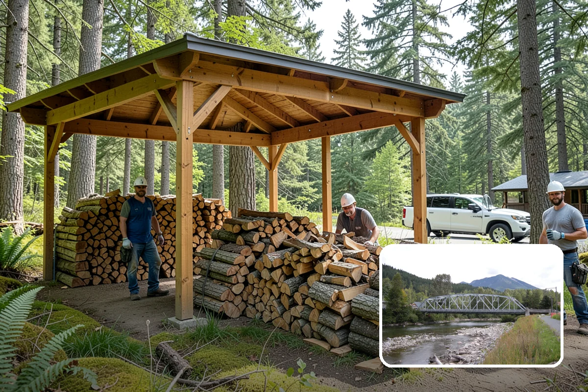 Outdoor Fireplace Wood in Skykomish, King County, WA - Seasoned for a clean, steady flame