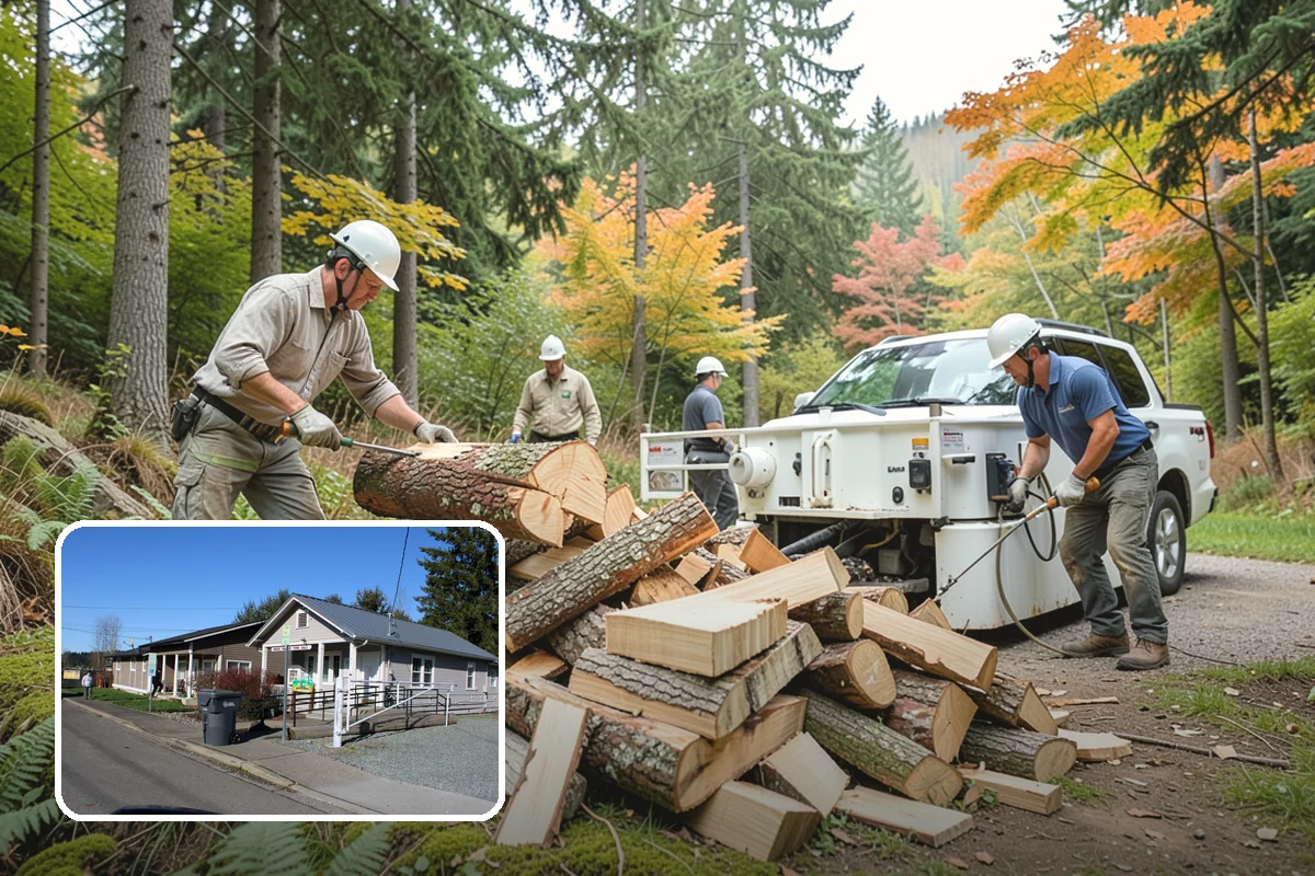 Outdoor Fireplace Wood in South Prairie, Pierce County, WA - Seasoned for a clean, steady flame