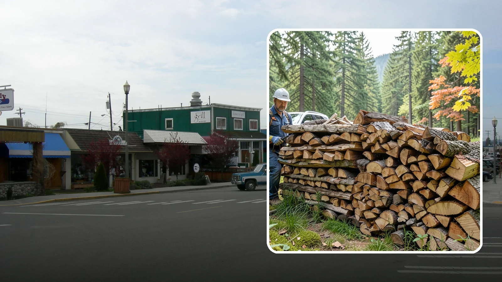 Outdoor Fireplace Wood in Stanwood, Snohomish County, WA - Seasoned firewood delivery for outdoor fireplaces, patios, and covered living spaces.