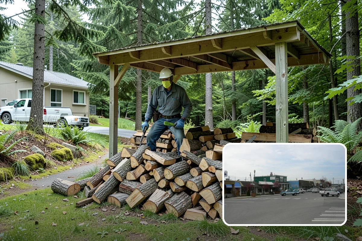 Outdoor Fireplace Wood in Stanwood, Snohomish County, WA - Seasoned for a clean, steady flame