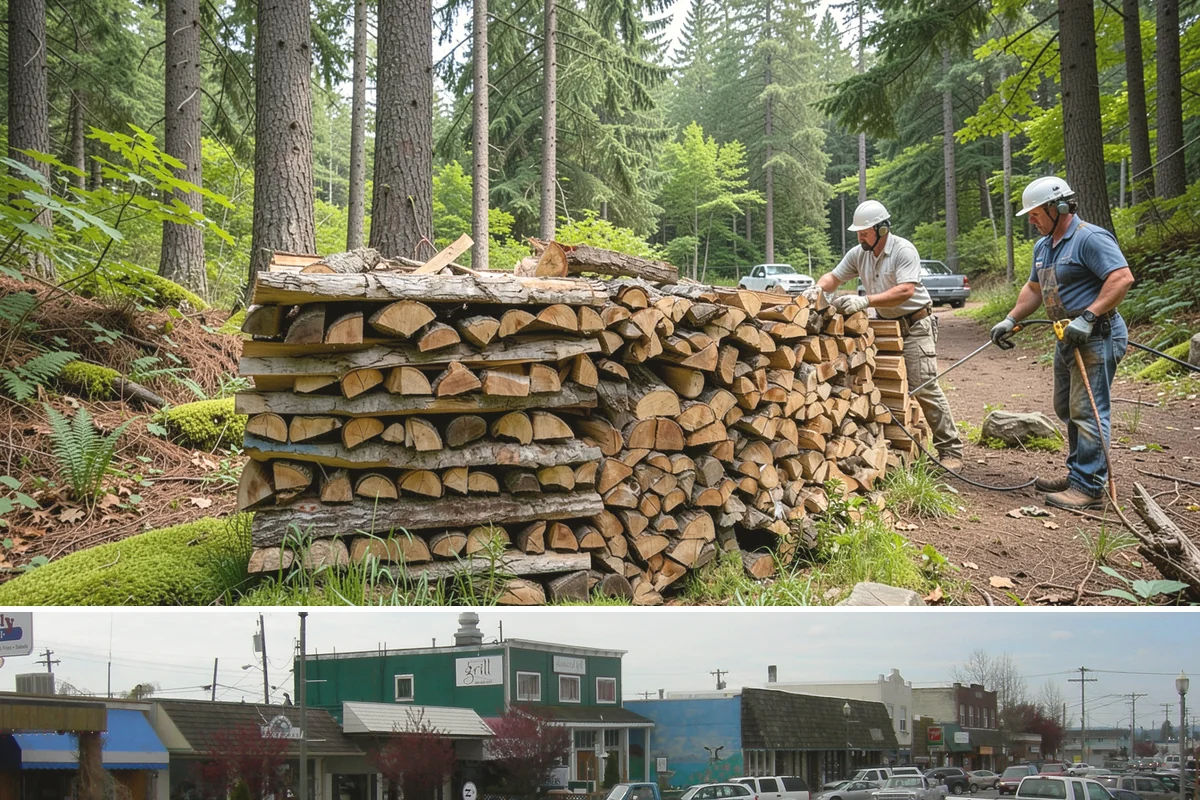 Outdoor Fireplace Wood in Stanwood, Snohomish County, WA - Outdoor fireplaces get heavy use in spring and fall shoulder seasons, so stock up ahead of those months.
