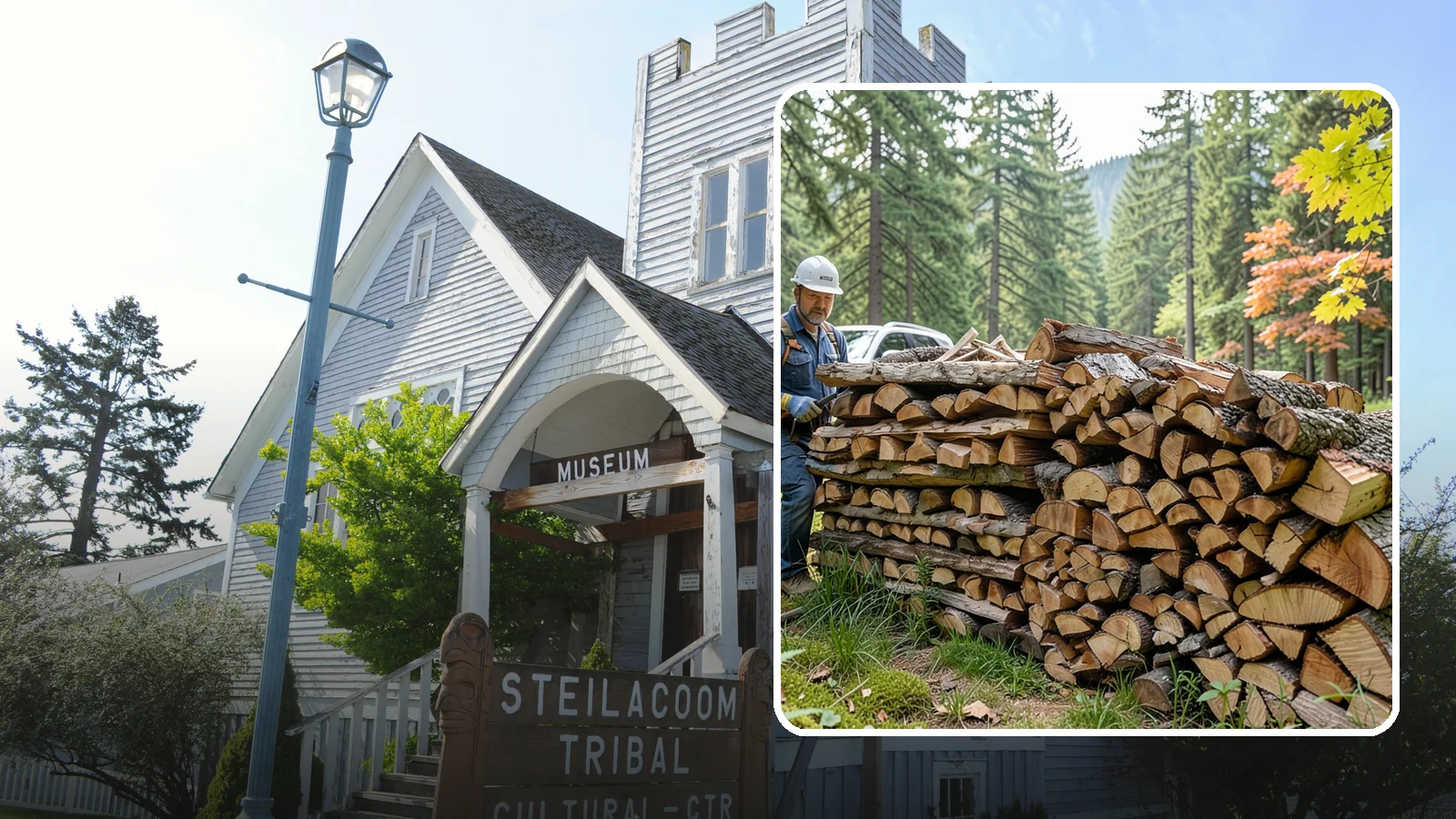 Outdoor Fireplace Wood in Steilacoom, Pierce County, WA - Seasoned firewood delivery for outdoor fireplaces, patios, and covered living spaces.