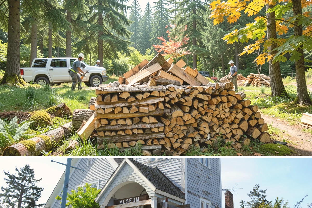 Outdoor Fireplace Wood in Steilacoom, Pierce County, WA - Outdoor fireplaces get heavy use in spring and fall shoulder seasons, so stock up ahead of those months.