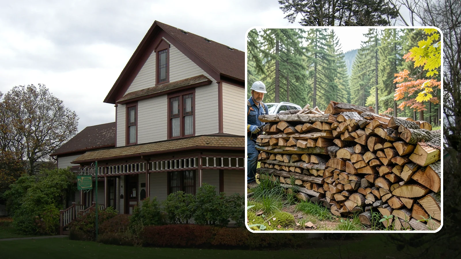 Outdoor Fireplace Wood in Sumner, Pierce County, WA - Seasoned firewood delivery for outdoor fireplaces, patios, and covered living spaces.