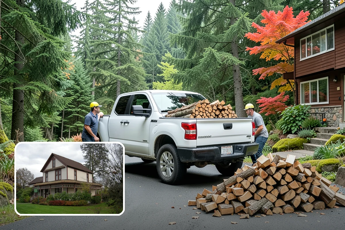 Outdoor Fireplace Wood in Sumner, Pierce County, WA - Seasoned for a clean, steady flame