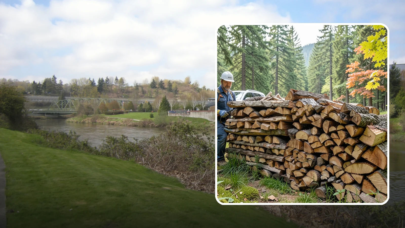 Outdoor Fireplace Wood in Tukwila, King County, WA - Seasoned firewood delivery for outdoor fireplaces, patios, and covered living spaces.