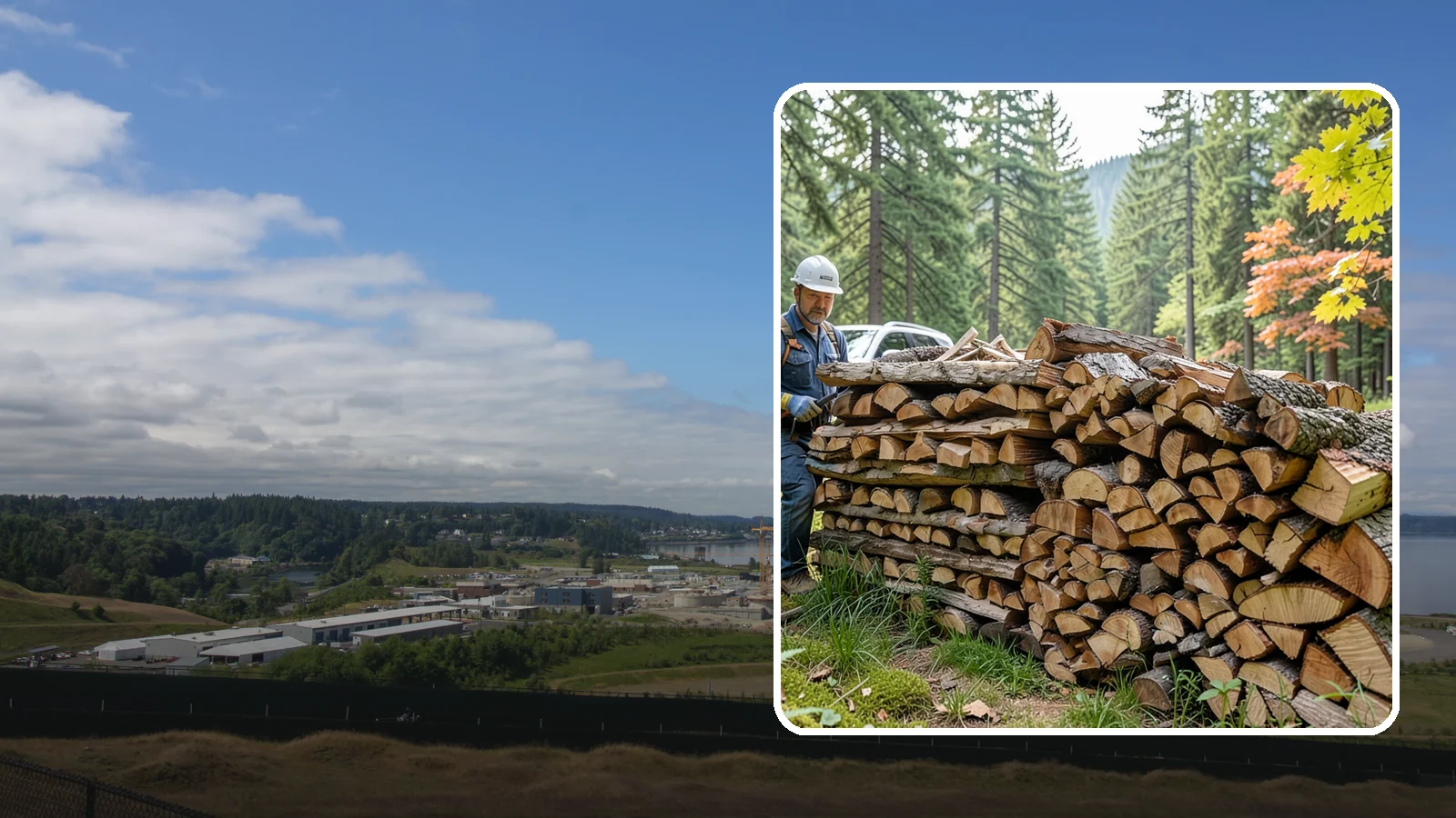 Outdoor Fireplace Wood in University Place, Pierce County, WA - Seasoned firewood delivery for outdoor fireplaces, patios, and covered living spaces.