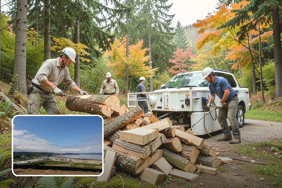 Outdoor Fireplace Wood in University Place, Pierce County, WA - Seasoned for a clean, steady flame
