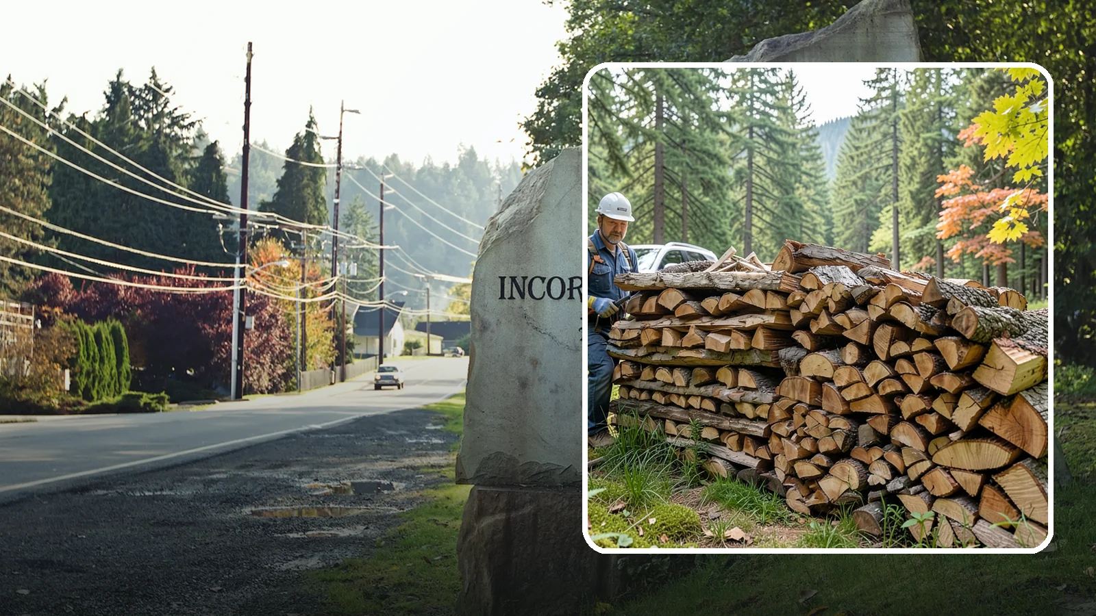 Outdoor Fireplace Wood in Wilkeson, Pierce County, WA - Seasoned firewood delivery for outdoor fireplaces, patios, and covered living spaces.