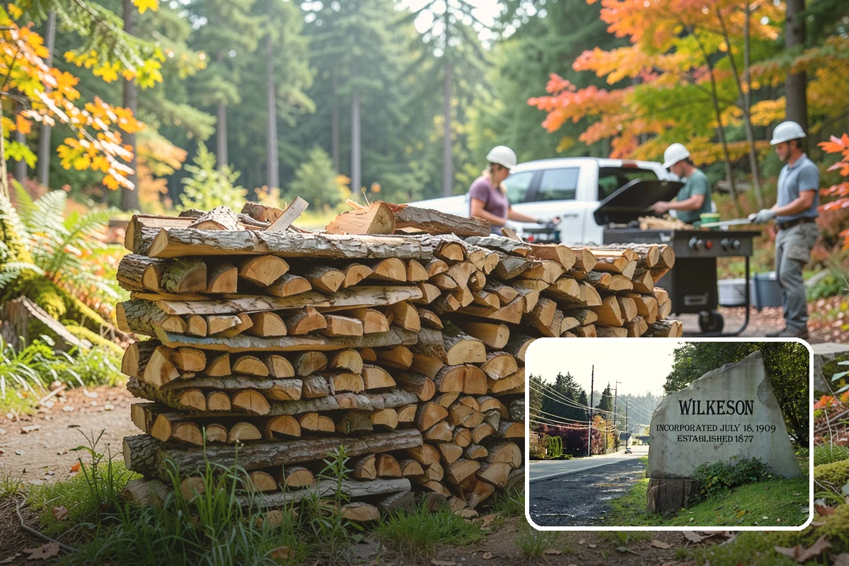 Outdoor Fireplace Wood in Wilkeson, Pierce County, WA - Seasoned for a clean, steady flame